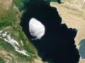 Спутник зафиксировал над Каспийским морем странное облако