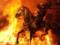 В Испании  разгорелся  скандал из-за лошадей, прыгающих через костер
