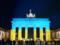 Berlin and Paris lit up buildings with the colors of the Ukrainian flag as a sign of unity