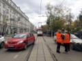 Авария в центре Екатеринбурга парализовала трамвайное движение