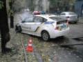 Столичные полицейские разбили авто на Троещине