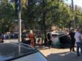 В Сумах из-за ДТП машину патрульных отбросило на пешеходов