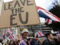В Лондоне тысячи людей вышли на митинг в поддержку Brexit