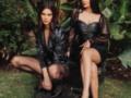Соблазнительные Кендалл и Кайли Дженнер в total black снялись в стильной фотосессии
