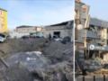 Момент падения сбитой российской ракеты в Киеве зафиксировала камера.