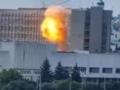 Дрон попал в здание ОВА в Сумах