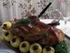 Тушёная курица в молочном соусе с грибами