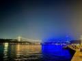 Турция подсветила башню и мост в сине-желтые цвета