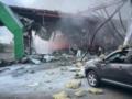 На Полтавщине россияне ударили дроном по АЗС, возник пожар