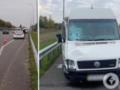 На Киевщине микроавтобус сбил насмерть 14-летнего парня. Фото с места ДТП