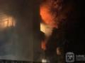 В Чугуеве горит многоэтажка после  прилета 