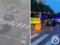 Во Львове две машины BMW сбили отца и его 8-летнюю дочь на пешеходном переходе: момент засняли на видео