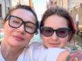 Мозговая показалась с дочерью в Италии и поддержала украинцев