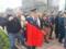 В Житомире участников митинга заставили свернуть красные флаги