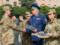 В Харькове участники АТО получили погоны младших лейтенантов