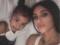 Kim Kardashian touched the video, on which her daughter funny dyed