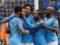  Manchester City  after an unexpected defeat in the Champions League sent five goals to the gate,  Cardiff City 
