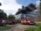 In Zaporozhye large-scale fire: the shoe factory burns