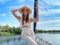 Anna Rizatdinova made a splash with pictures in the original swimsuit
