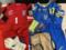 Ukraine plays in blue uniform against Pivnichnaya Macedonia