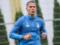 Popov turning to the starting warehouse of Dynamo Kiev for the match against Zorya